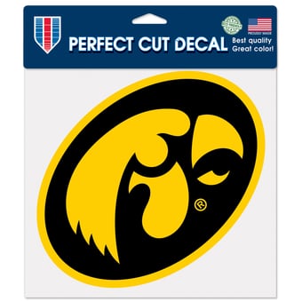 "WinCraft  Iowa Hawkeyes 8"" x 8"" Color Car Decal"