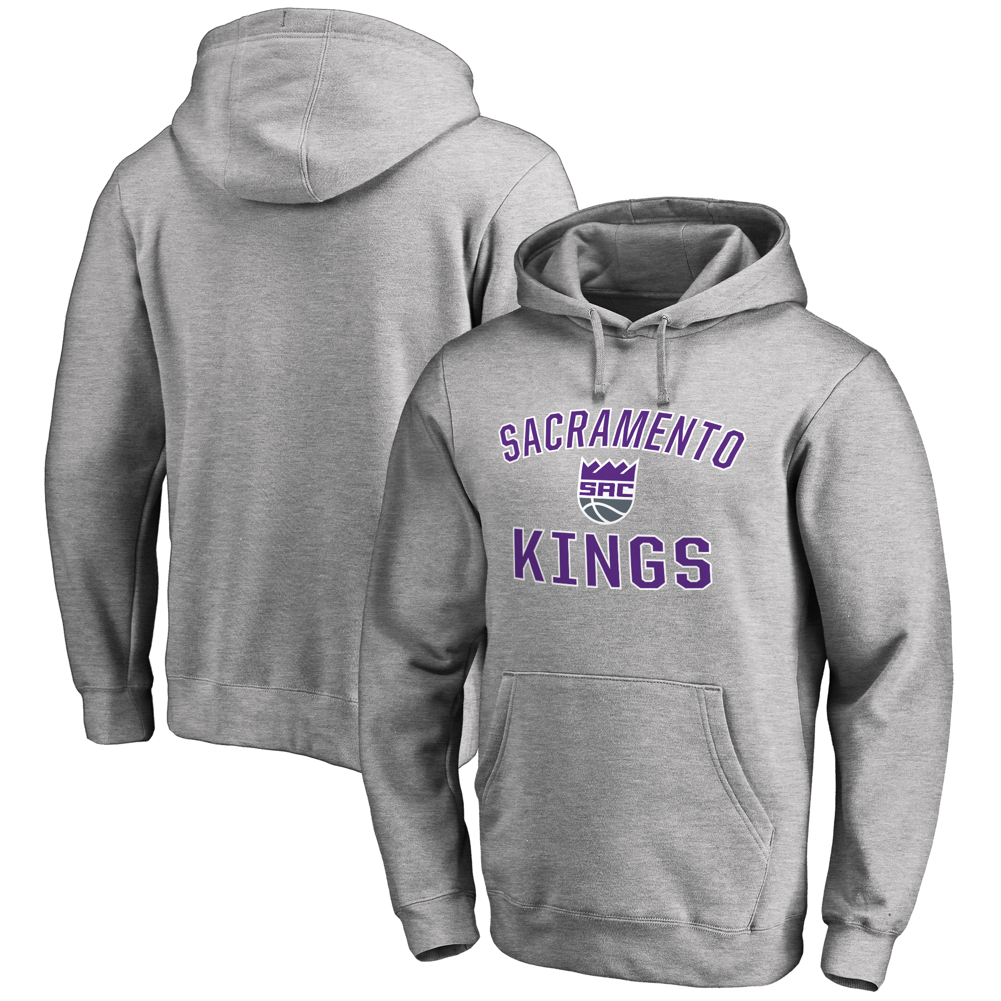 Men’s Ash Sacramento Kings Victory Arch Pullover Hoodie Men’s Ash Sacramento Kings Victory Arch Pullover Hoodie