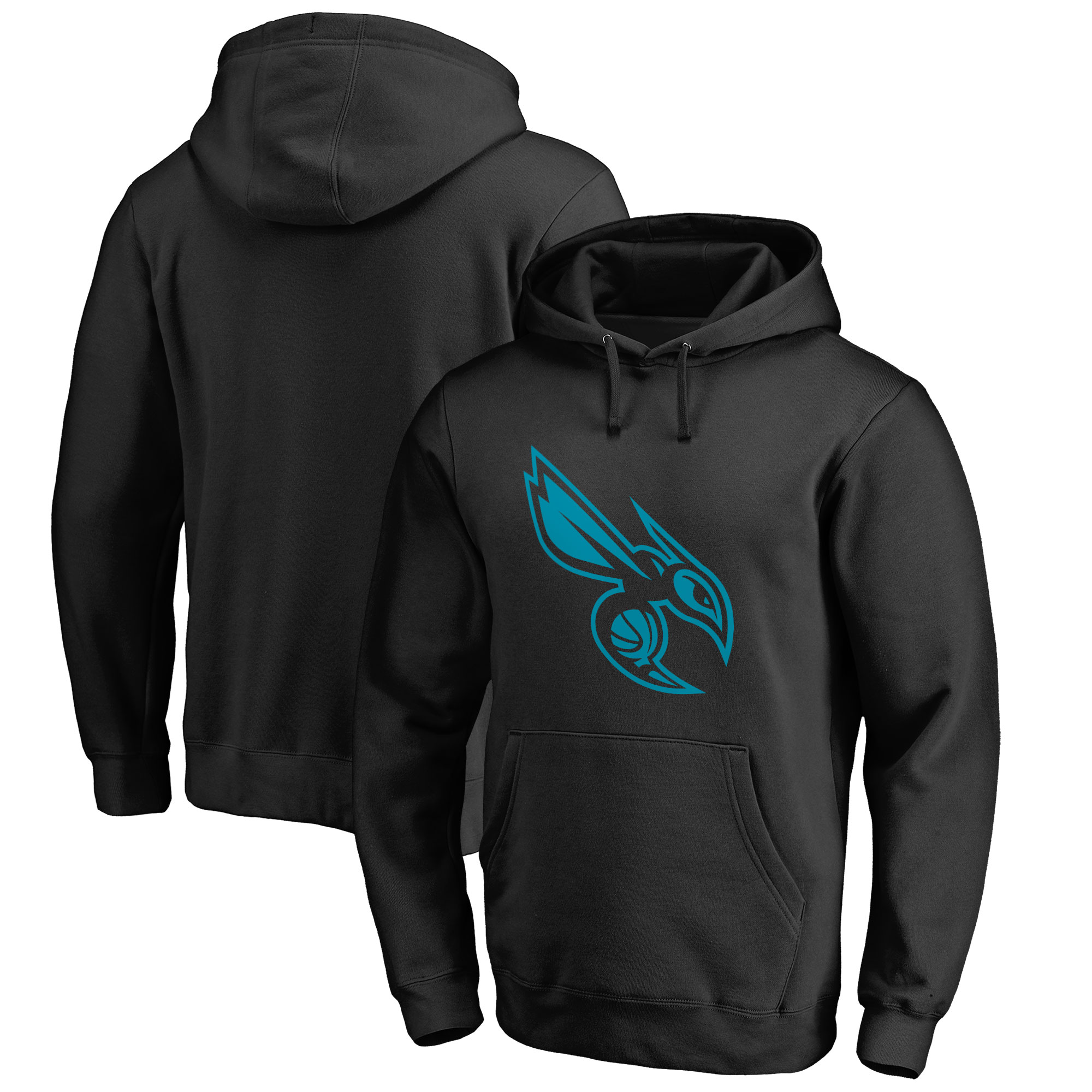 Men's Black Charlotte Hornets Taylor Pullover Hoodie
