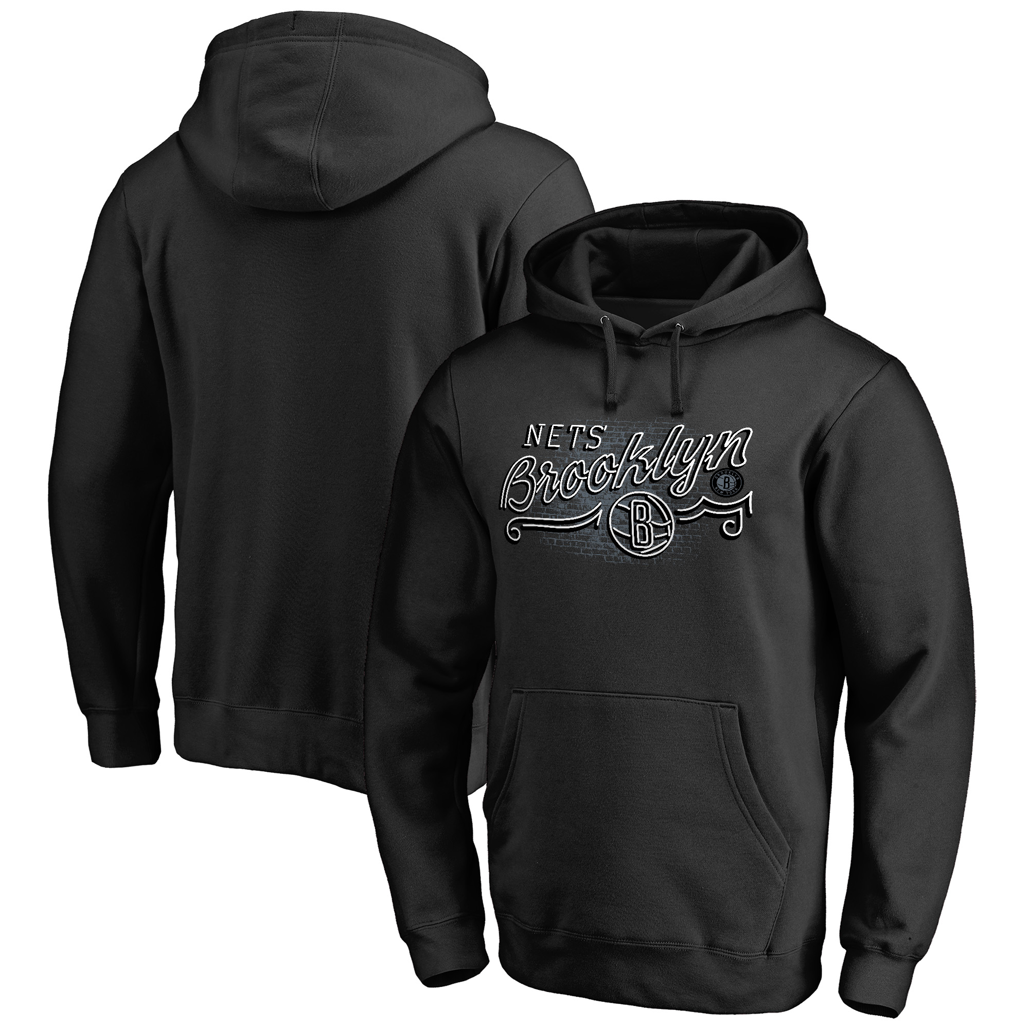 Men’s Black Brooklyn Nets Hometown Collection Neon Lights Pullover Hoodie Men’s Black Brooklyn Nets Hometown Collection Neon Lights Pullover Hoodie
