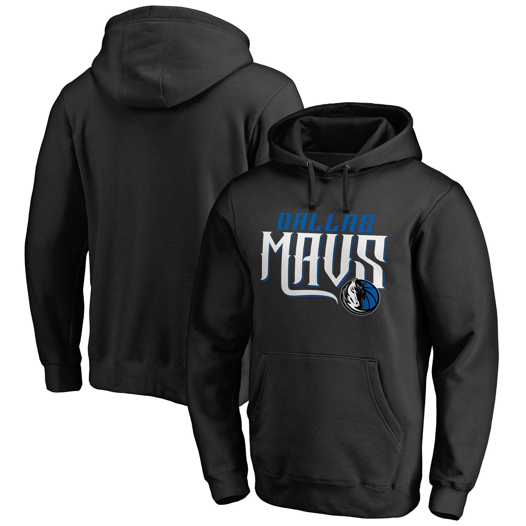 Men's Black Dallas Mavericks Hometown Collection Mavs Pullover Hoodie