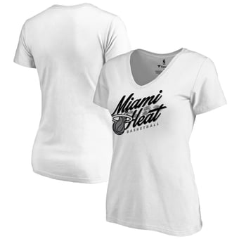 Women's White Miami Heat Hometown Collection Miami Beach T-Shirt