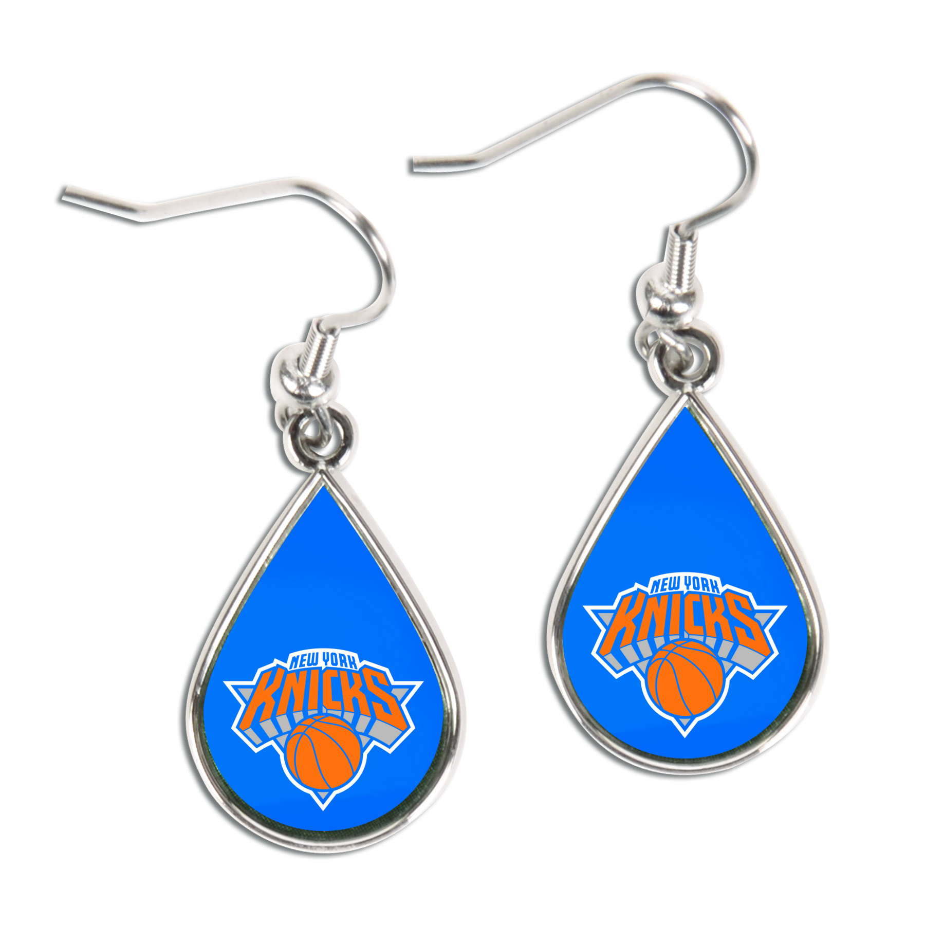 WinCraft New York Knicks Tear Drop Dangle Earrings WinCraft New York Knicks Tear Drop Dangle Earrings