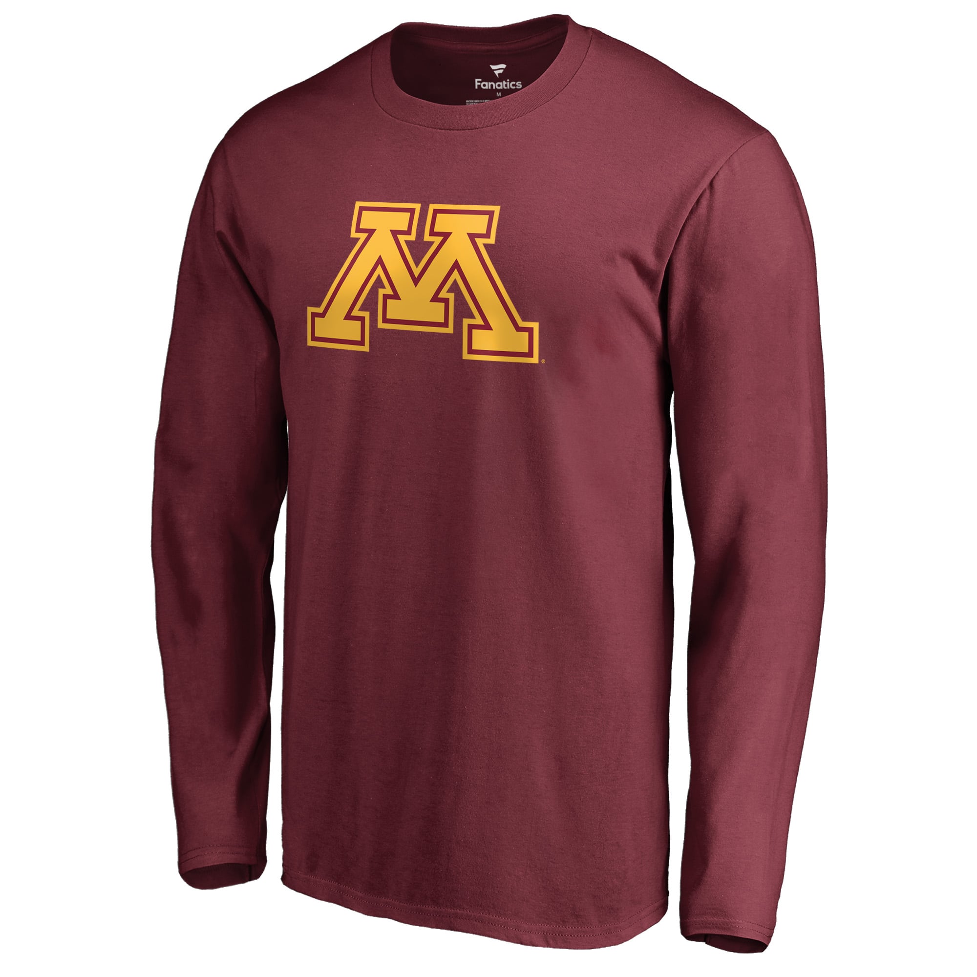 Men's Maroon Minnesota Golden Gophers Primary Team Logo Long Sleeve T-Shirt