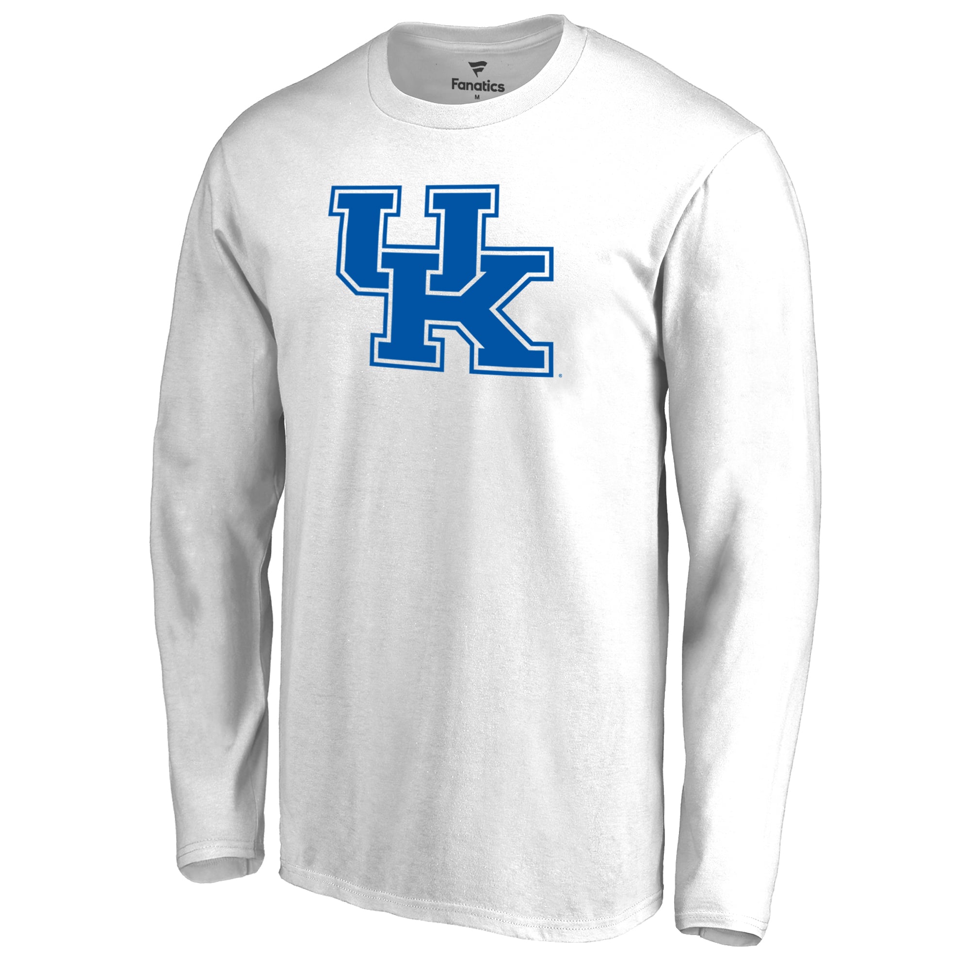 Men's White Kentucky Wildcats Primary Logo Long Sleeve T-Shirt