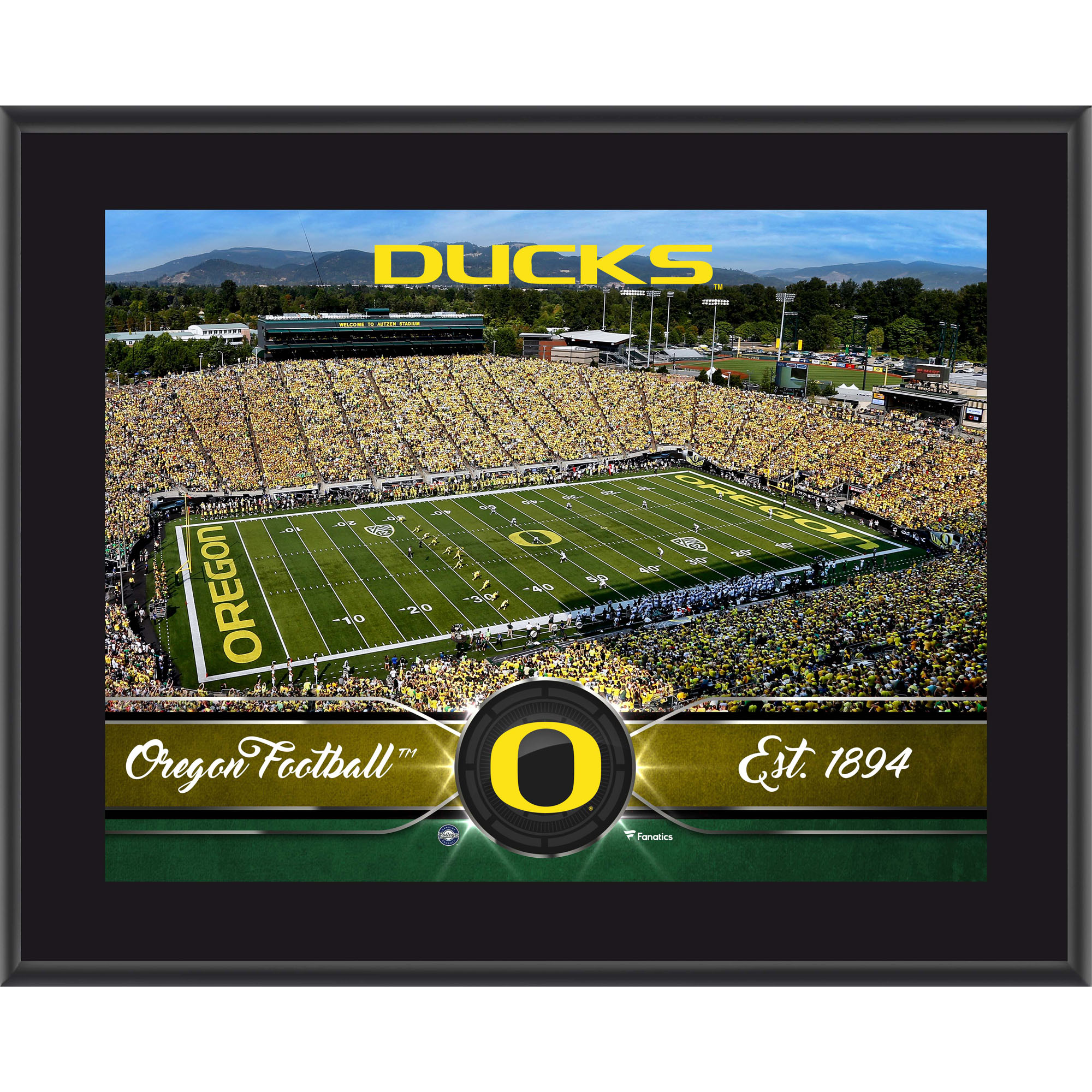 Oregon Ducks 10.5" x 13" Sublimated Team Plaque