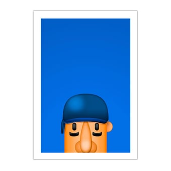 Milwaukee Brewers Racing Sausage Hot Dog 14" x 20" Minimalist Art Giclee
