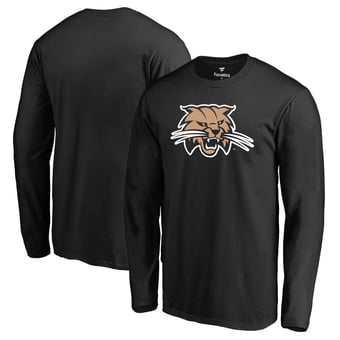 Men's Black Ohio Bobcats Primary Logo Long Sleeve T-Shirt