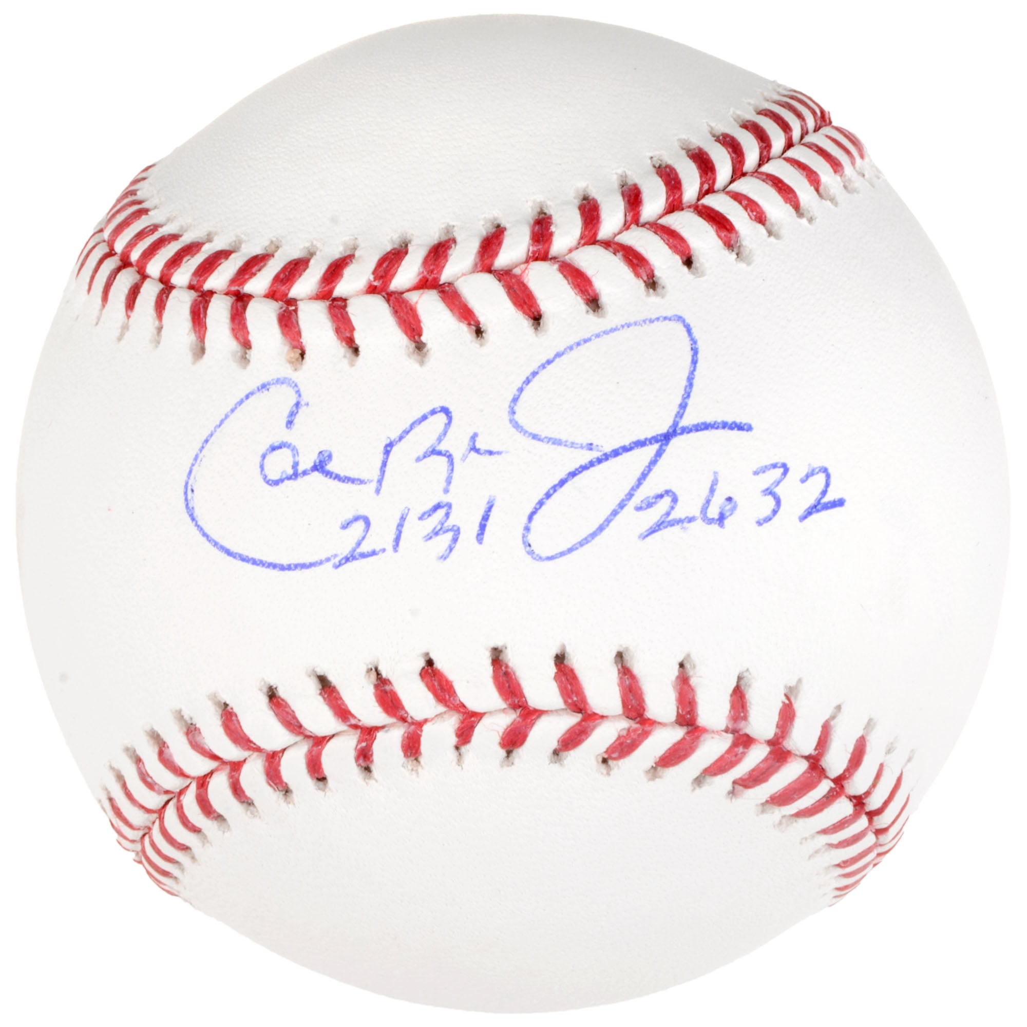 Cal Ripken Jr Baltimore Orioles Autographed Baseball with "2131/2632" Inscriptions