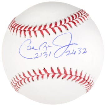 Cal Ripken Jr Baltimore Orioles Autographed Baseball with "2131/2632" Inscriptions