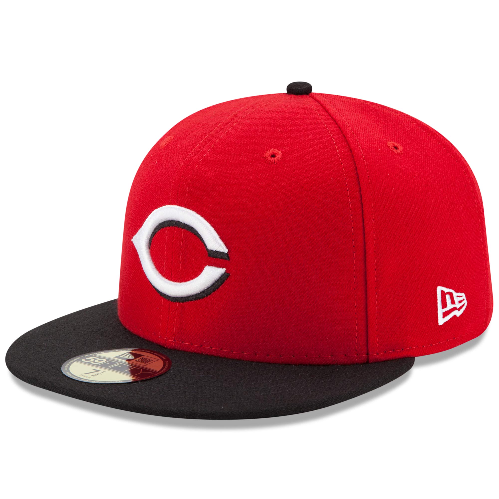 Men’s New Era Red/Black Cincinnati Reds Road Authentic Collection On-Field 59FIFTY Fitted Hat Men’s New Era Red/Black Cincinnati Reds Road Authentic Collection On-Field 59FIFTY Fitted Hat