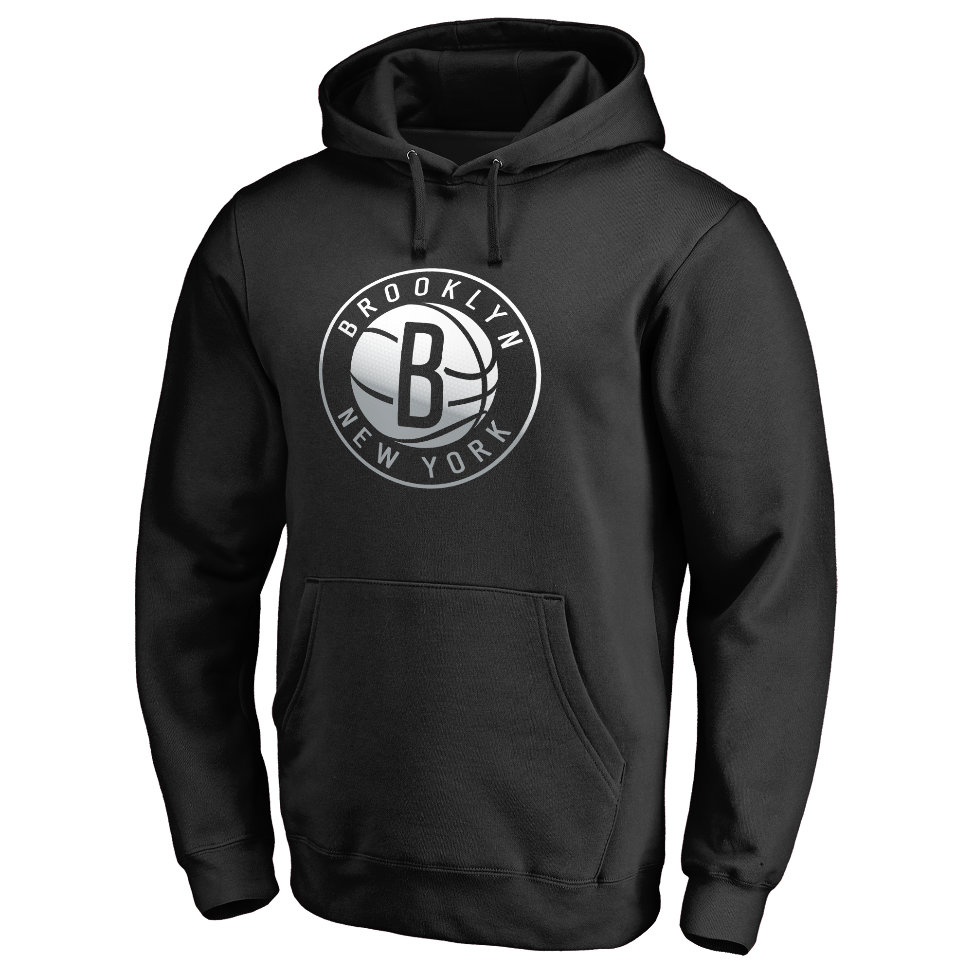 Men’s Black Brooklyn Nets Gradient Logo Pullover Hoodie Men’s Black Brooklyn Nets Gradient Logo Pullover Hoodie
