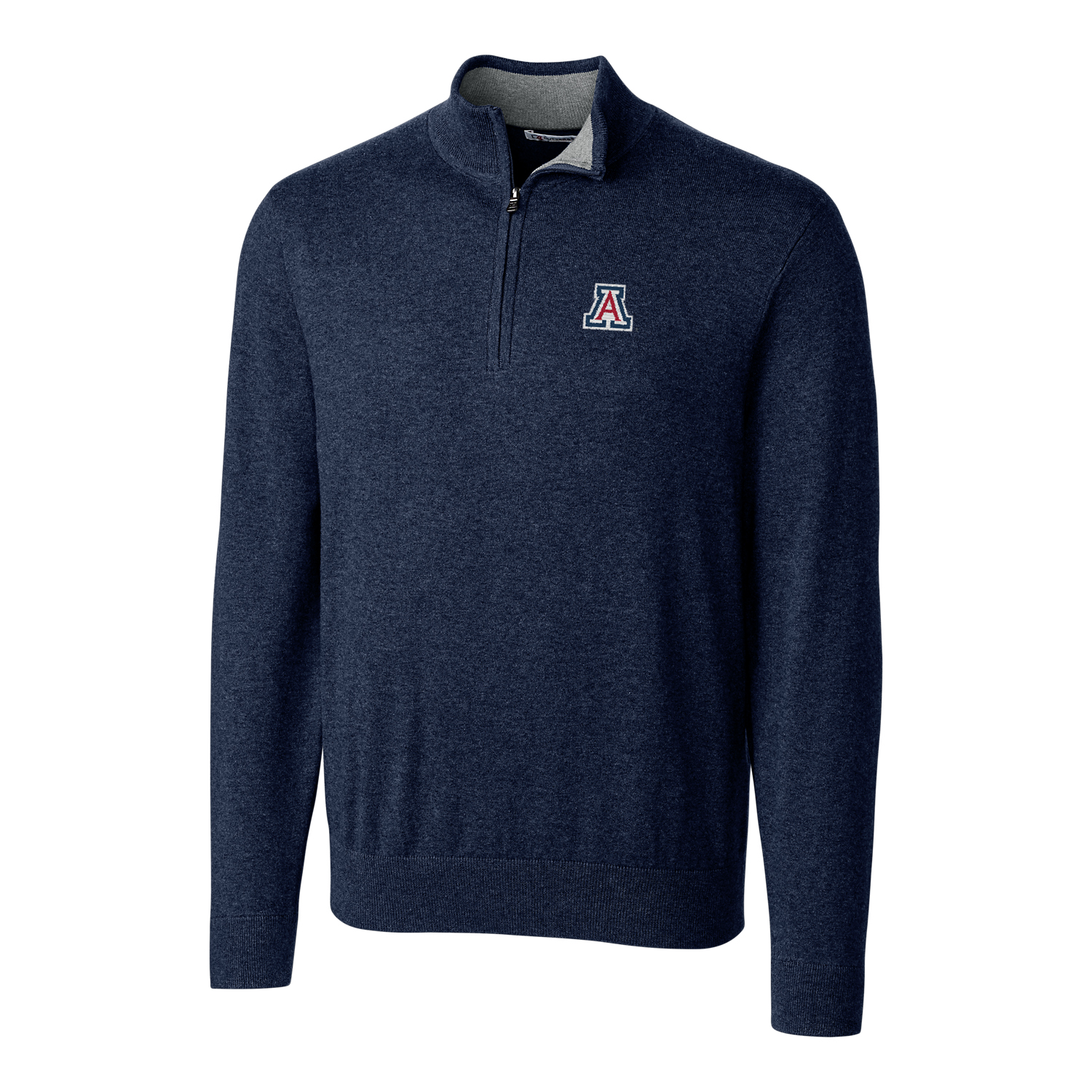 Men's Cutter & Buck Navy Arizona Wildcats Big & Tall Lakemont Half-Zip Jacket
