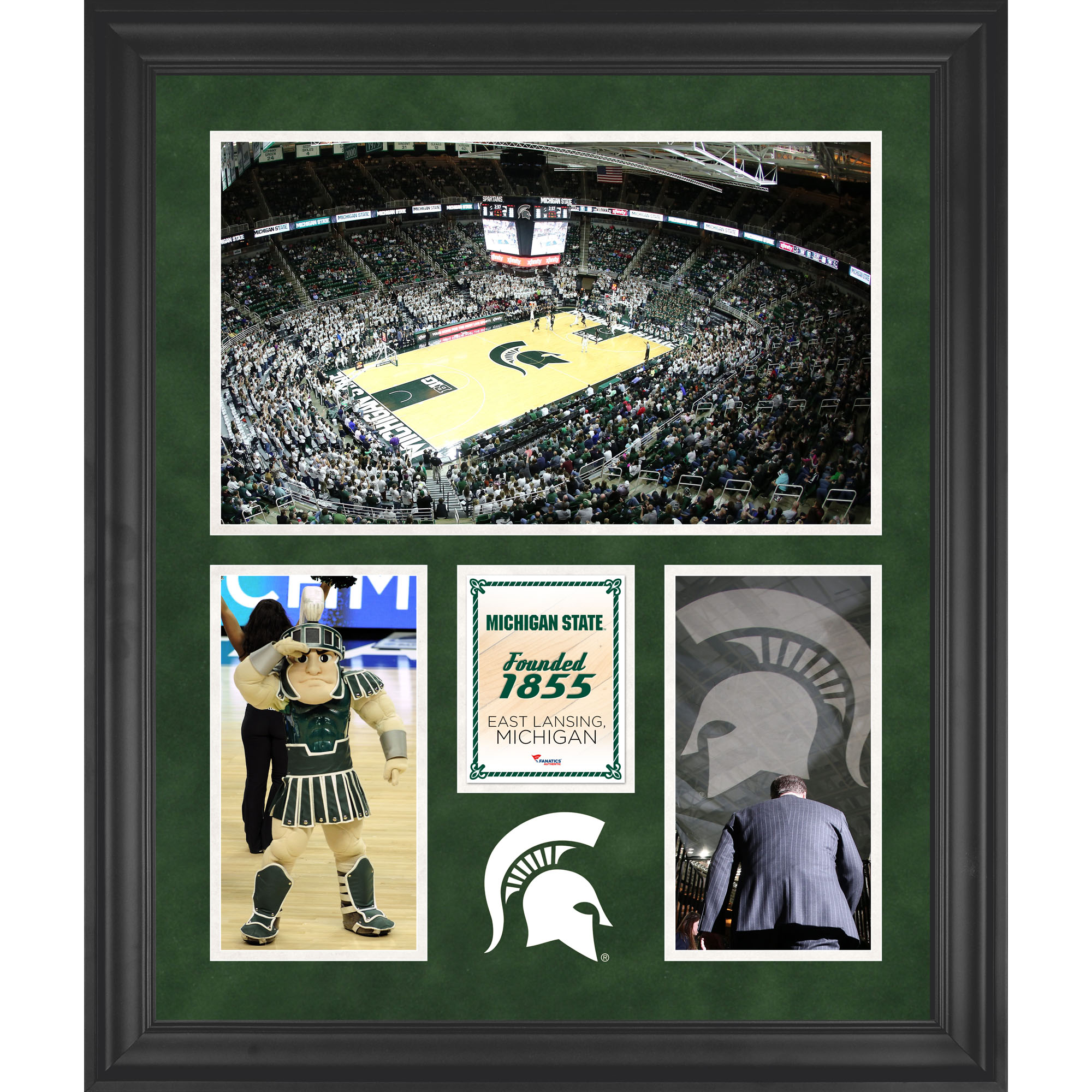 Michigan State Spartans Framed 20" x 24" Breslin Student Events Center 3-Opening Collage
