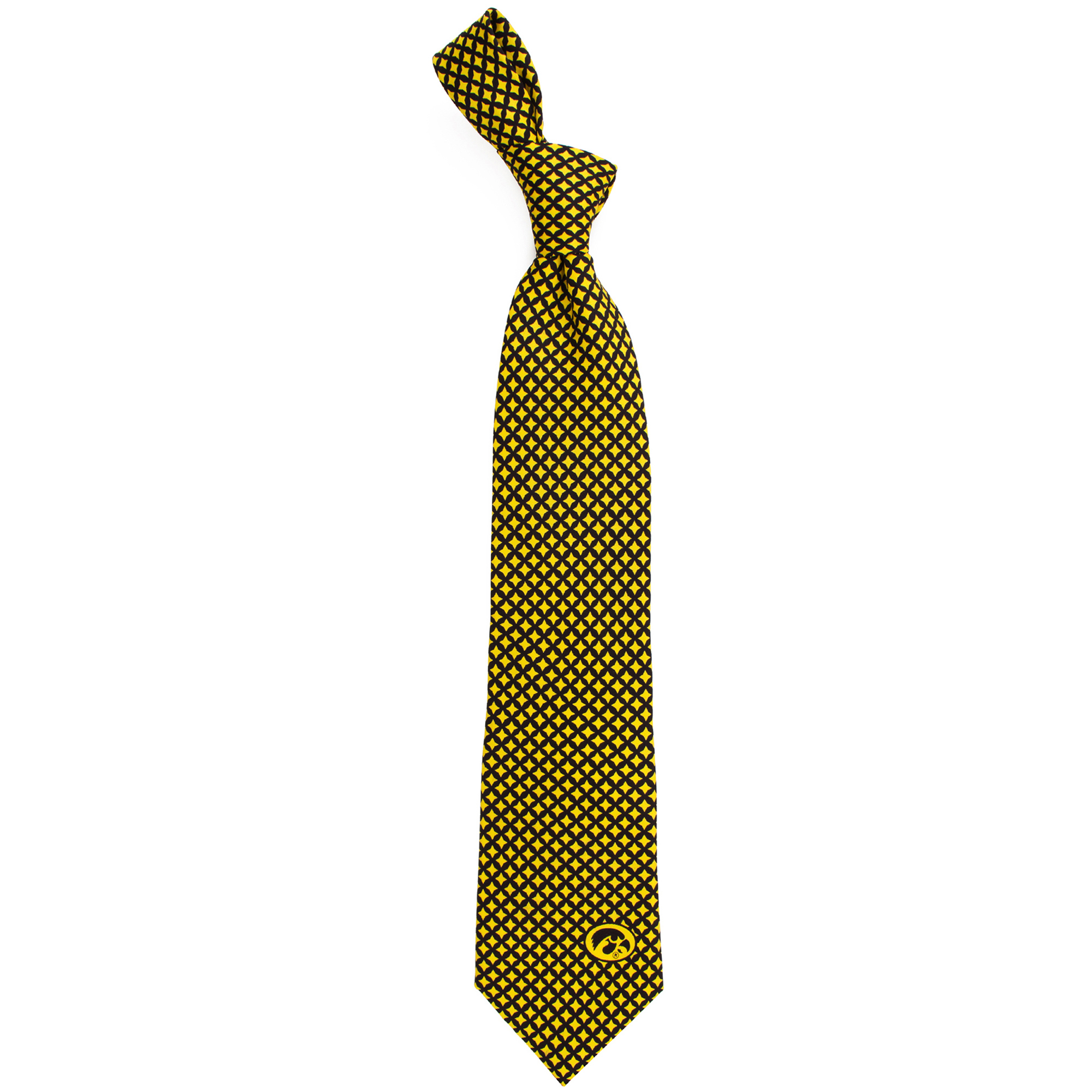 Men's Iowa Hawkeyes Diamante Print Silk Tie