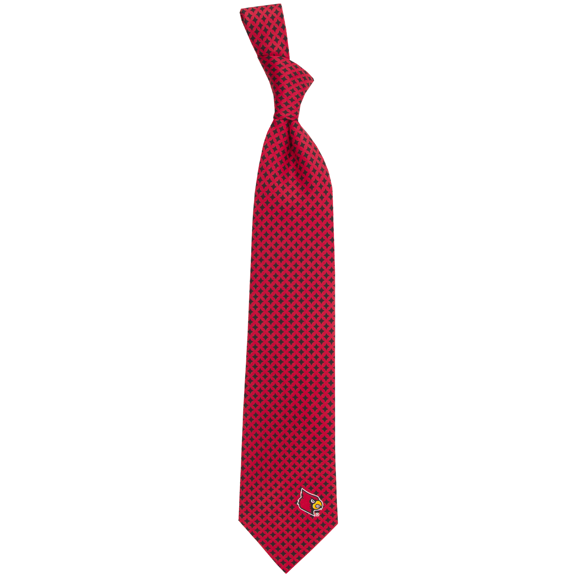 Men's Louisville Cardinals Diamante Print Silk Tie