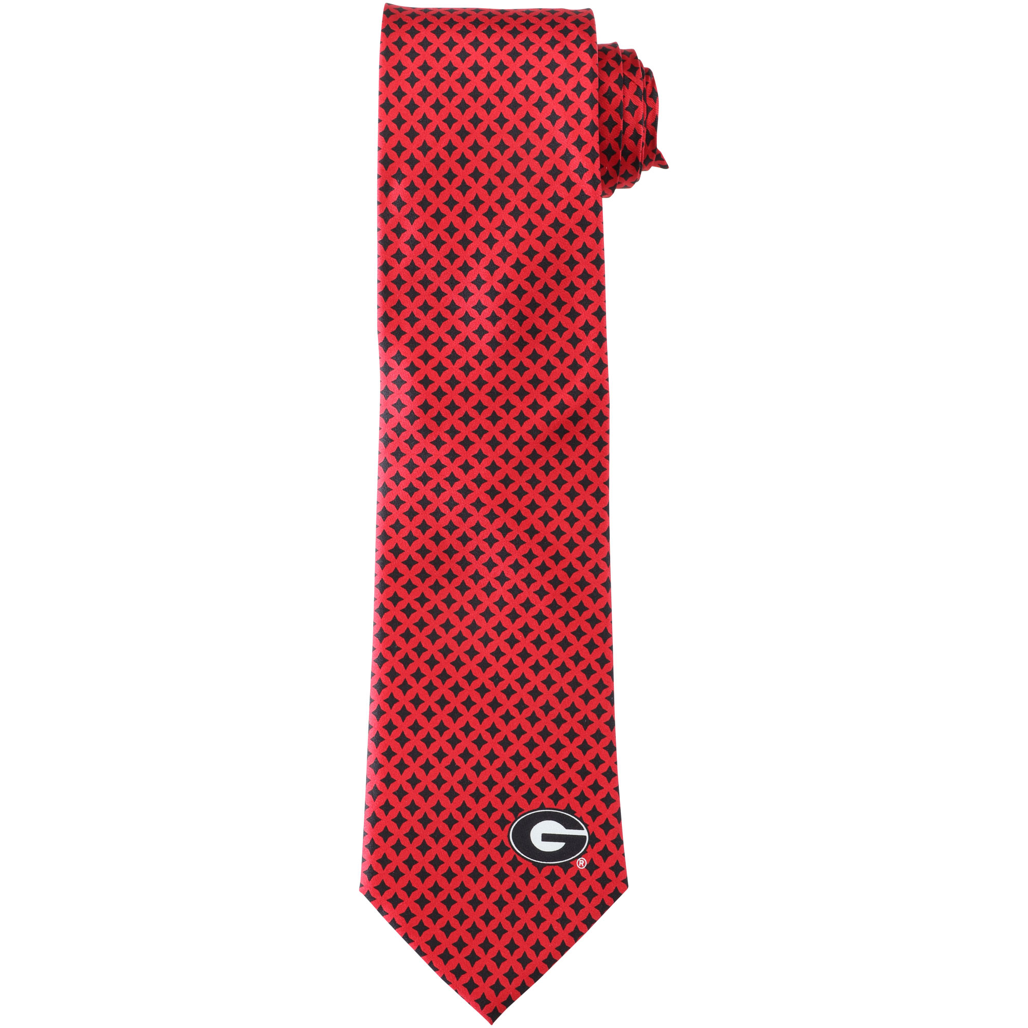Men's Georgia Bulldogs Diamante Print Silk Tie
