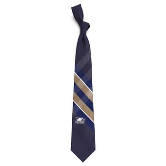 Men's Navy Georgia Southern Eagles Woven Poly Grid Tie