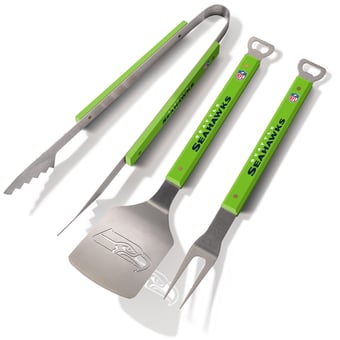 Fanpoint Seattle Seahawks Spirit Series 3-Piece BBQ Set