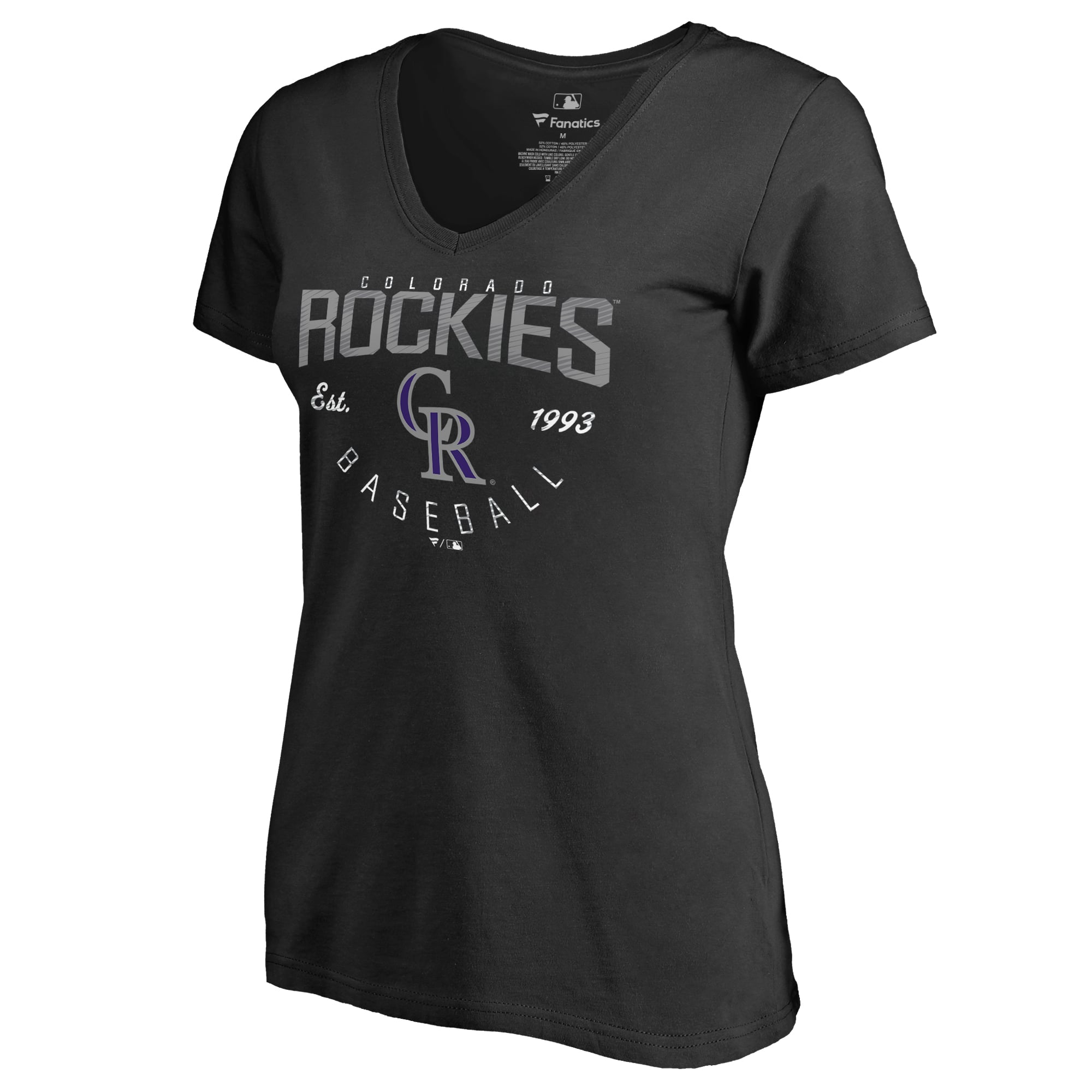 Women's Black Colorado Rockies Live For It T-Shirt