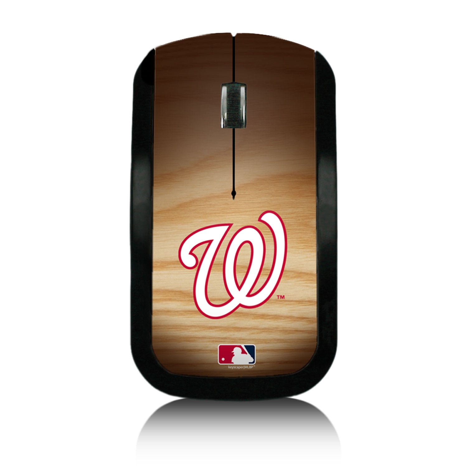 Washington Nationals Wood Print Wireless USB Mouse