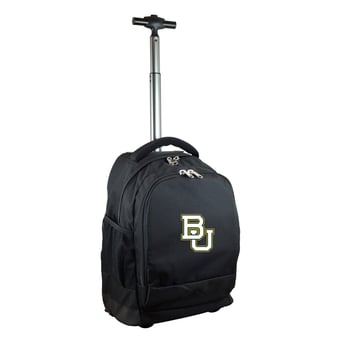 Black Baylor Bears 19'' Premium Wheeled Backpack