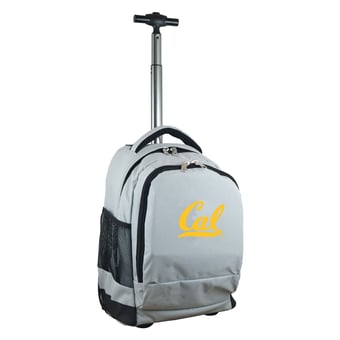 Gray Cal Bears 19'' Premium Wheeled Backpack