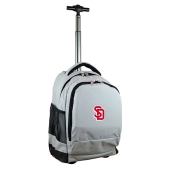 Gray South Dakota Coyotes 19'' Premium Wheeled Backpack
