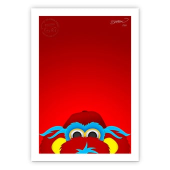 Cincinnati Reds 24" x 32" Gapper Minimalist Art Giclee