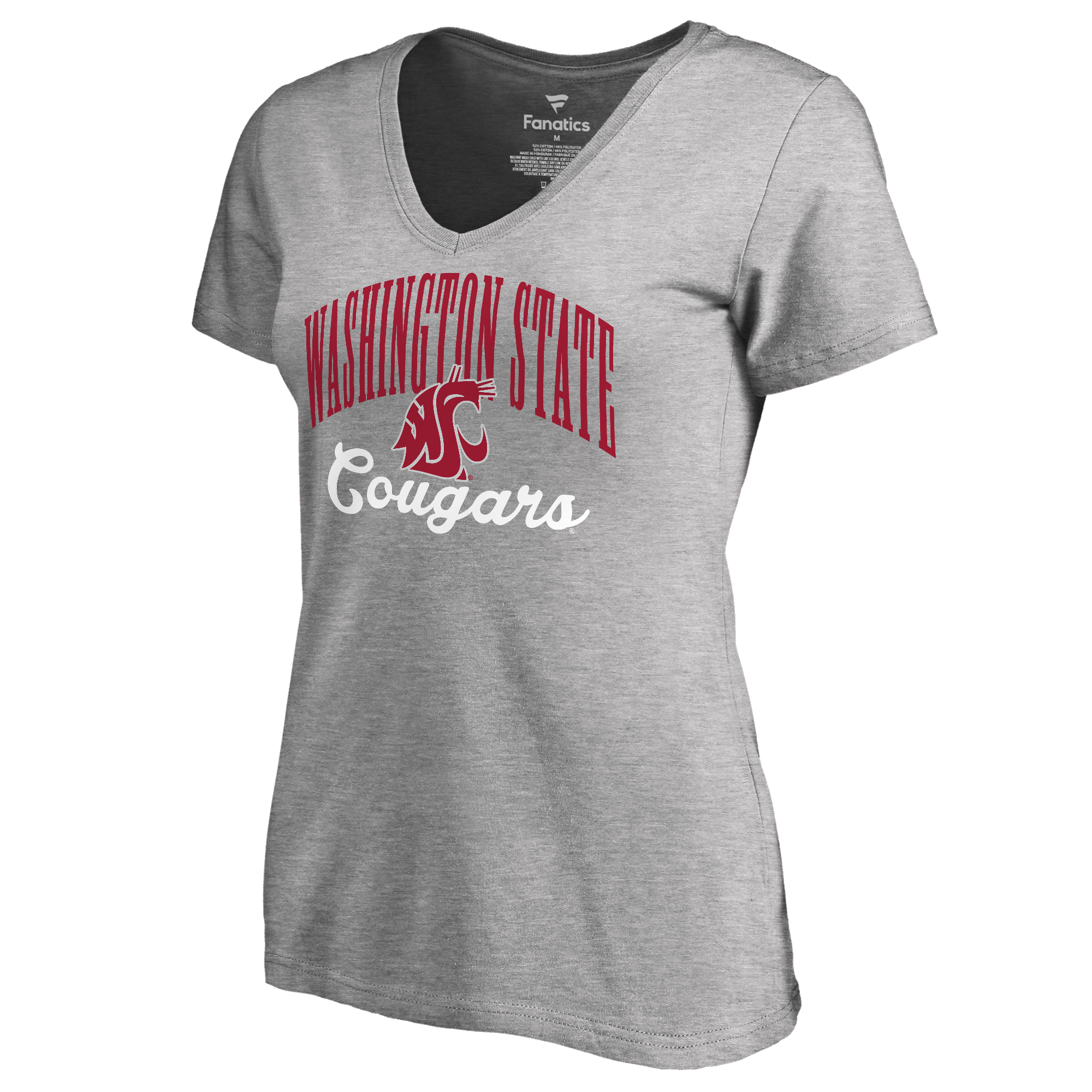 Women’s Ash Washington State Cougars Victory Script T-Shirt Women’s Ash Washington State Cougars Victory Script T-Shirt