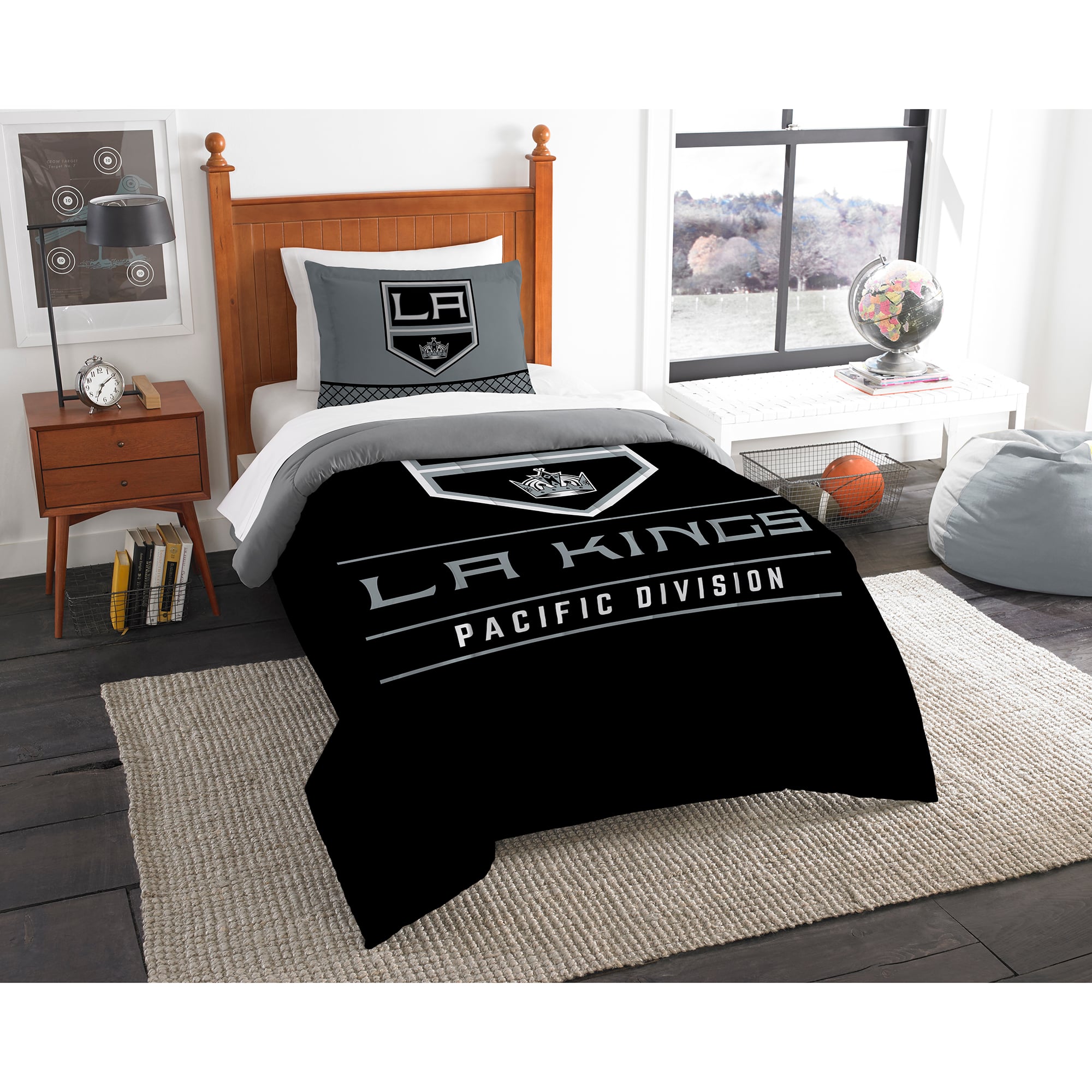 The Northwest Company Los Angeles Kings NHL Draft Twin Comforter Set