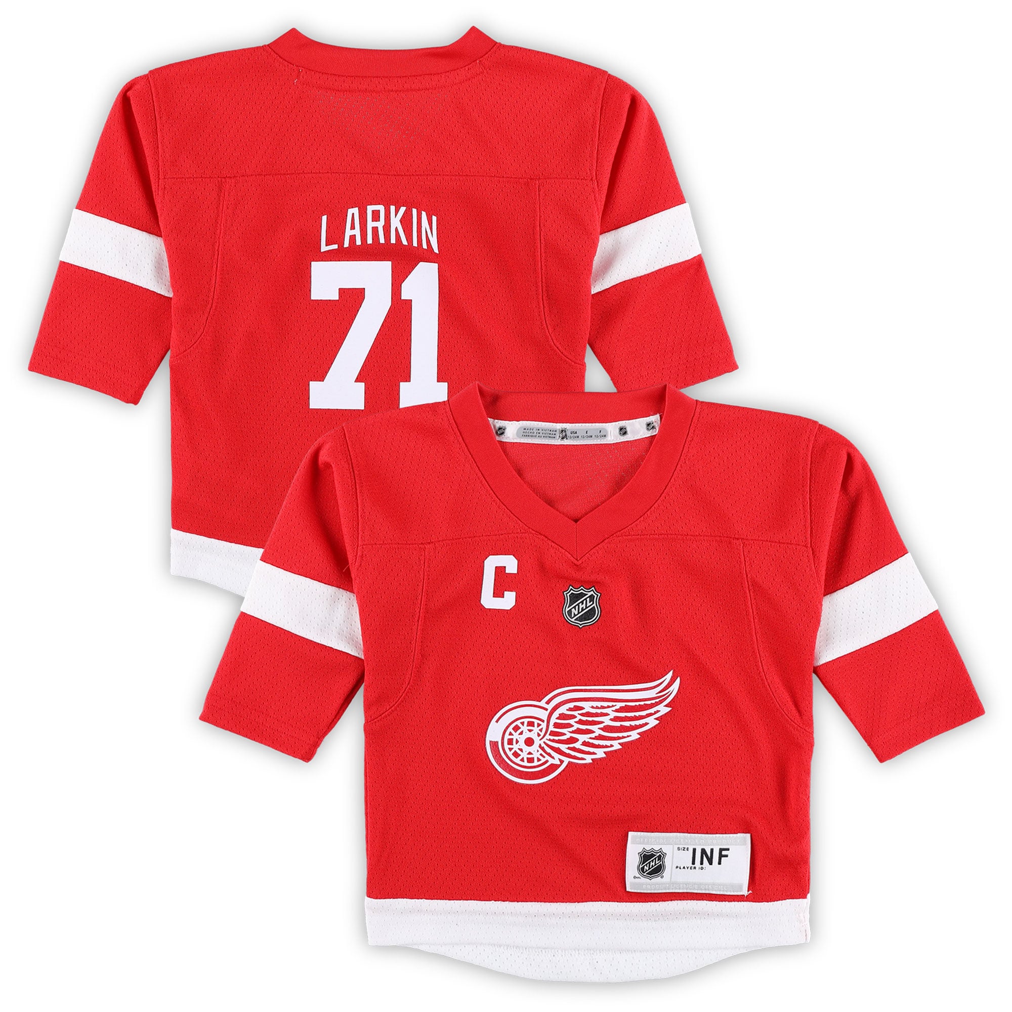 Infant Dylan Larkin Red Detroit Red Wings Replica Player Jersey