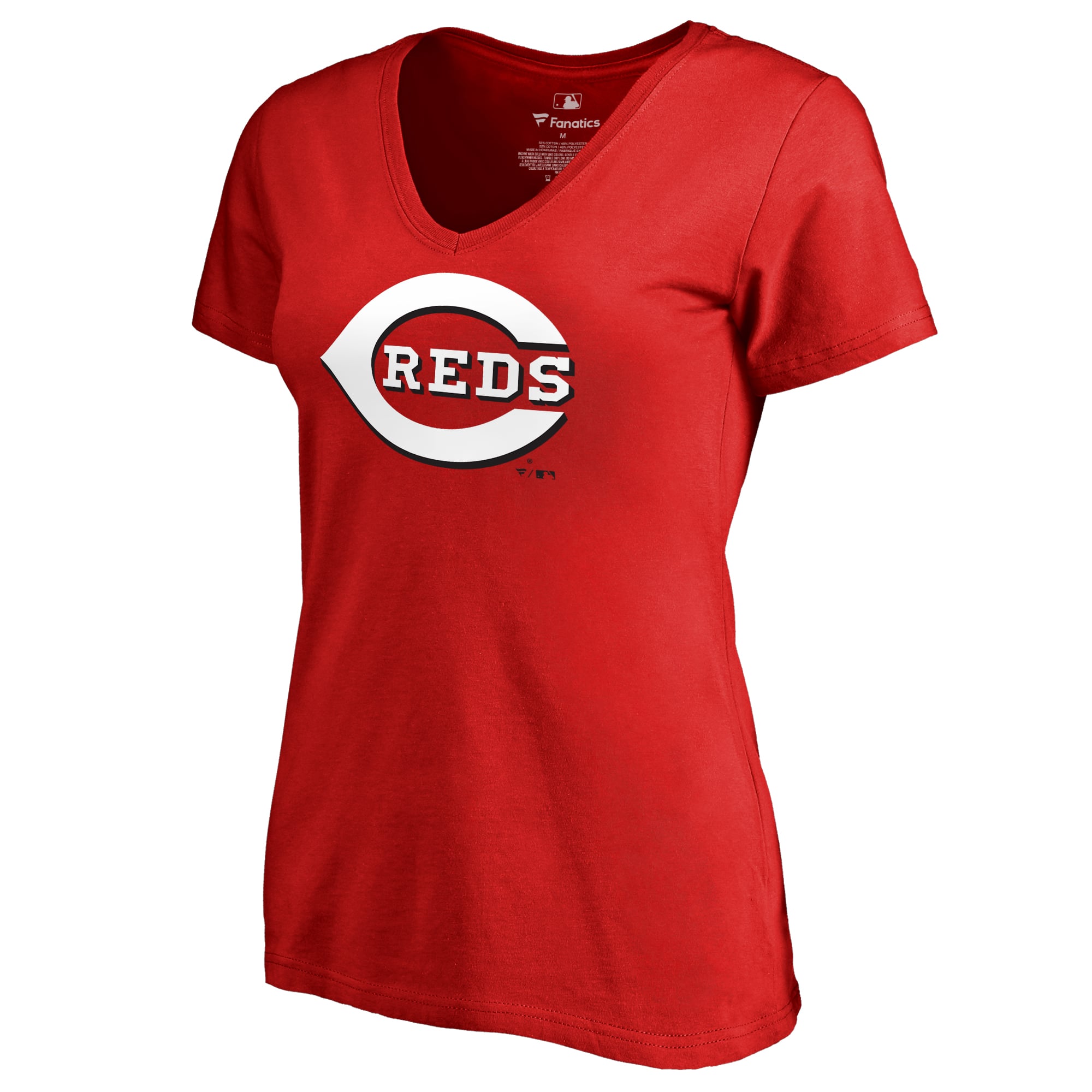 Women's Red Cincinnati Reds Team Wordmark T-Shirt