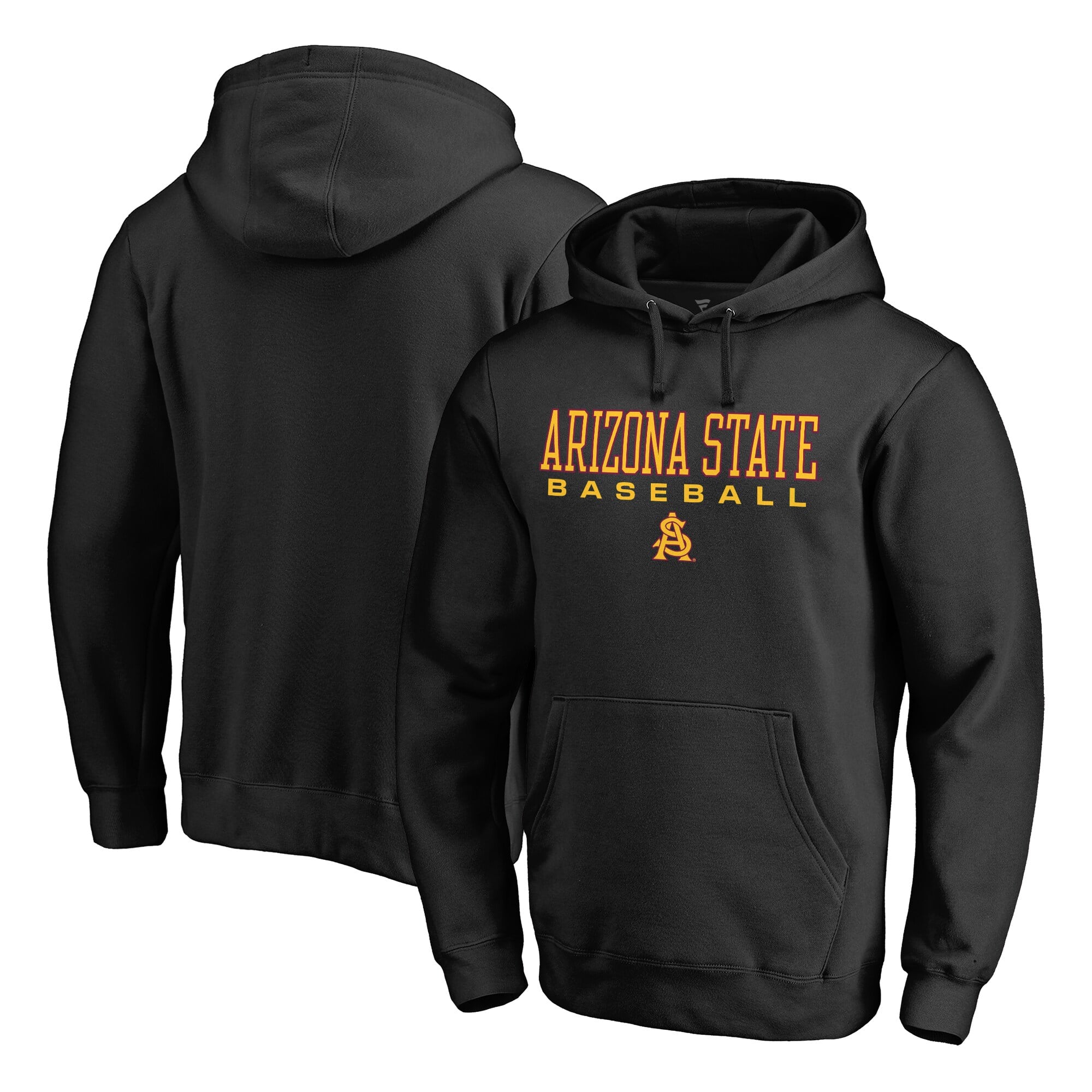 Men's Black Arizona State Sun Devils Team Unity Baseball Pullover Hoodie