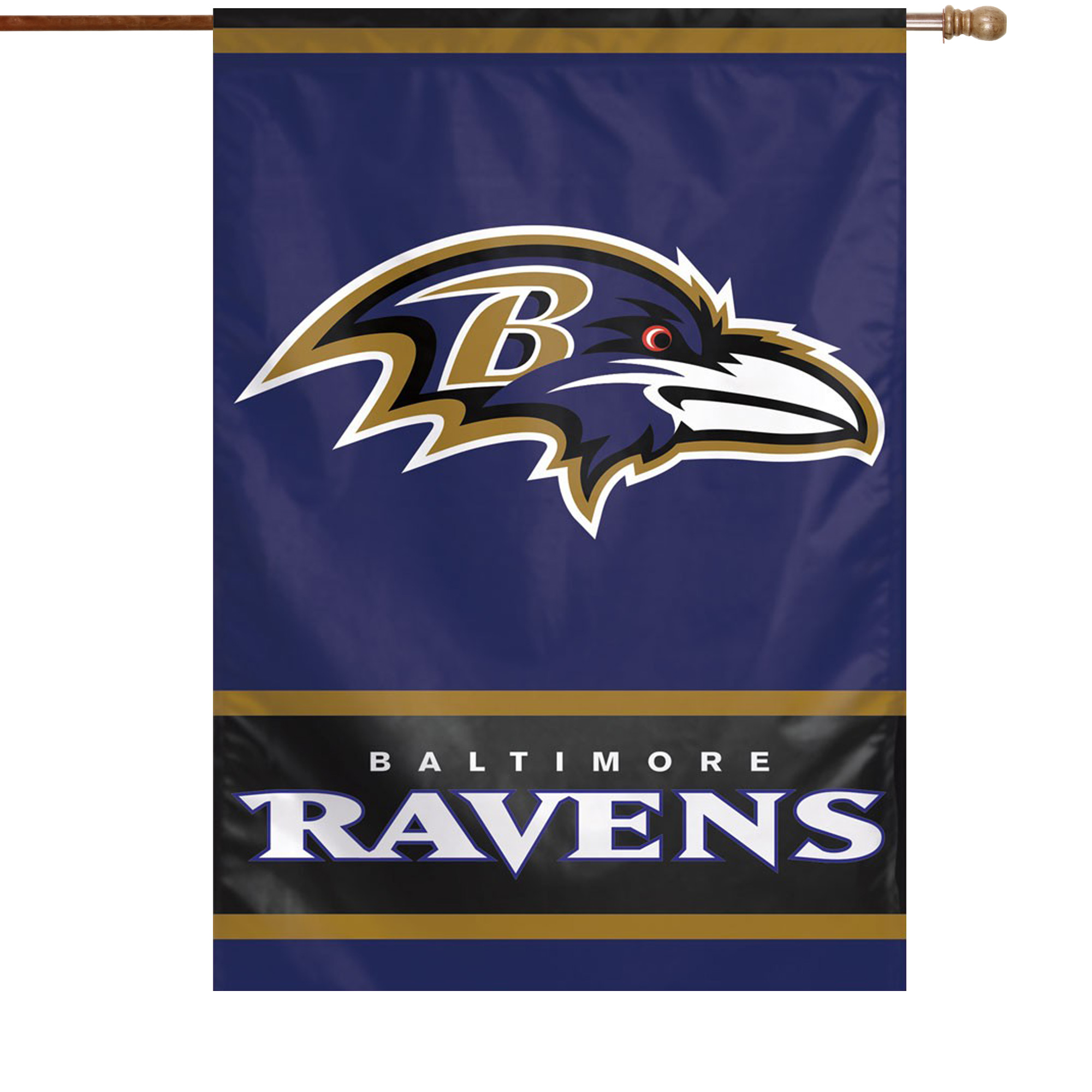 WinCraft Baltimore Ravens 28" x 40" Primary Logo House Flag