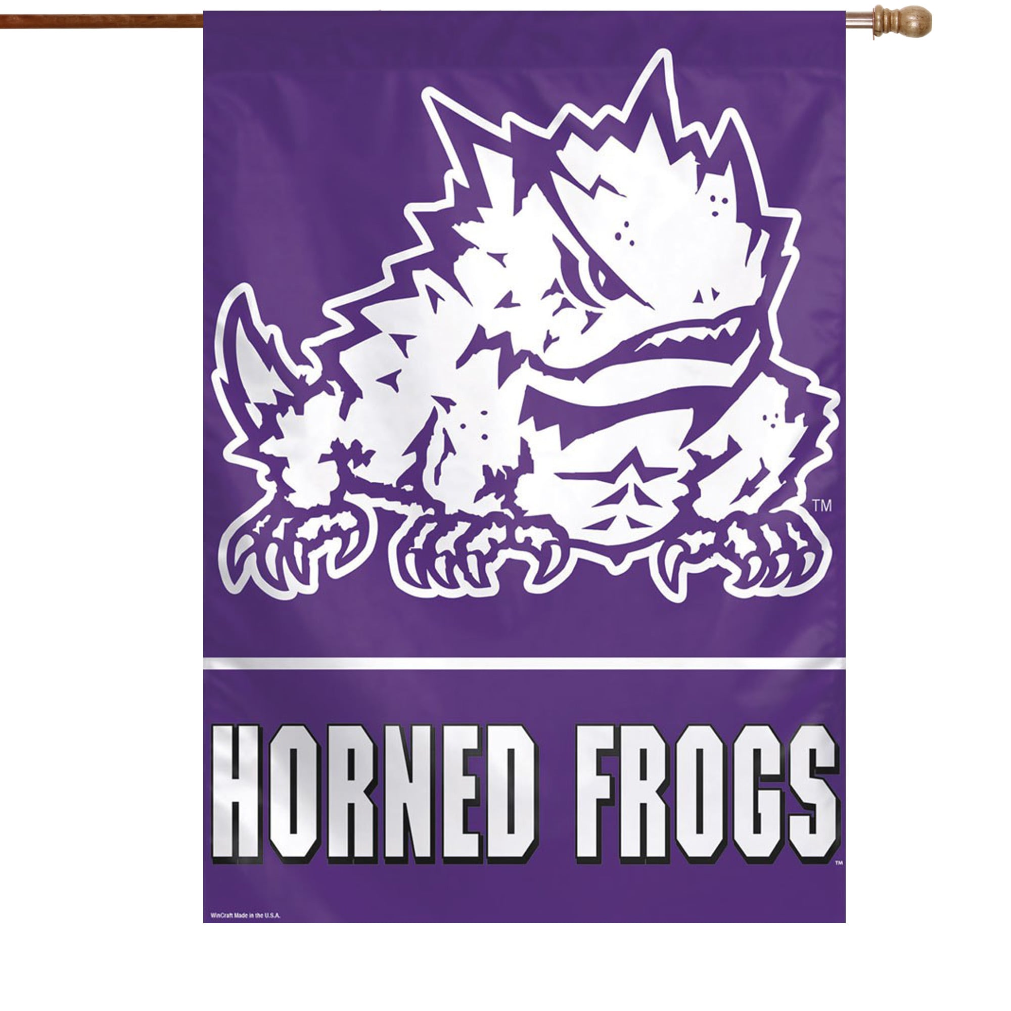 WinCraft TCU Horned Frogs 28" x 40" Big Logo House Flag