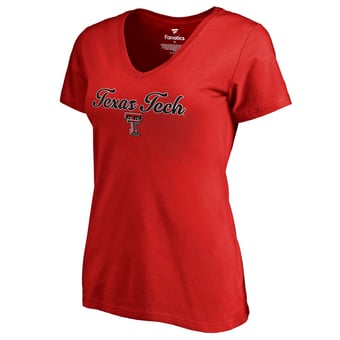 Women's Red Texas Tech Red Raiders Freehand T-Shirt
