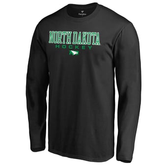 Men's Black North Dakota Team Unity Hockey Long Sleeve T-Shirt