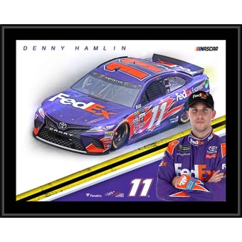 Denny Hamlin 12" x 15" FedEx Sublimated Plaque