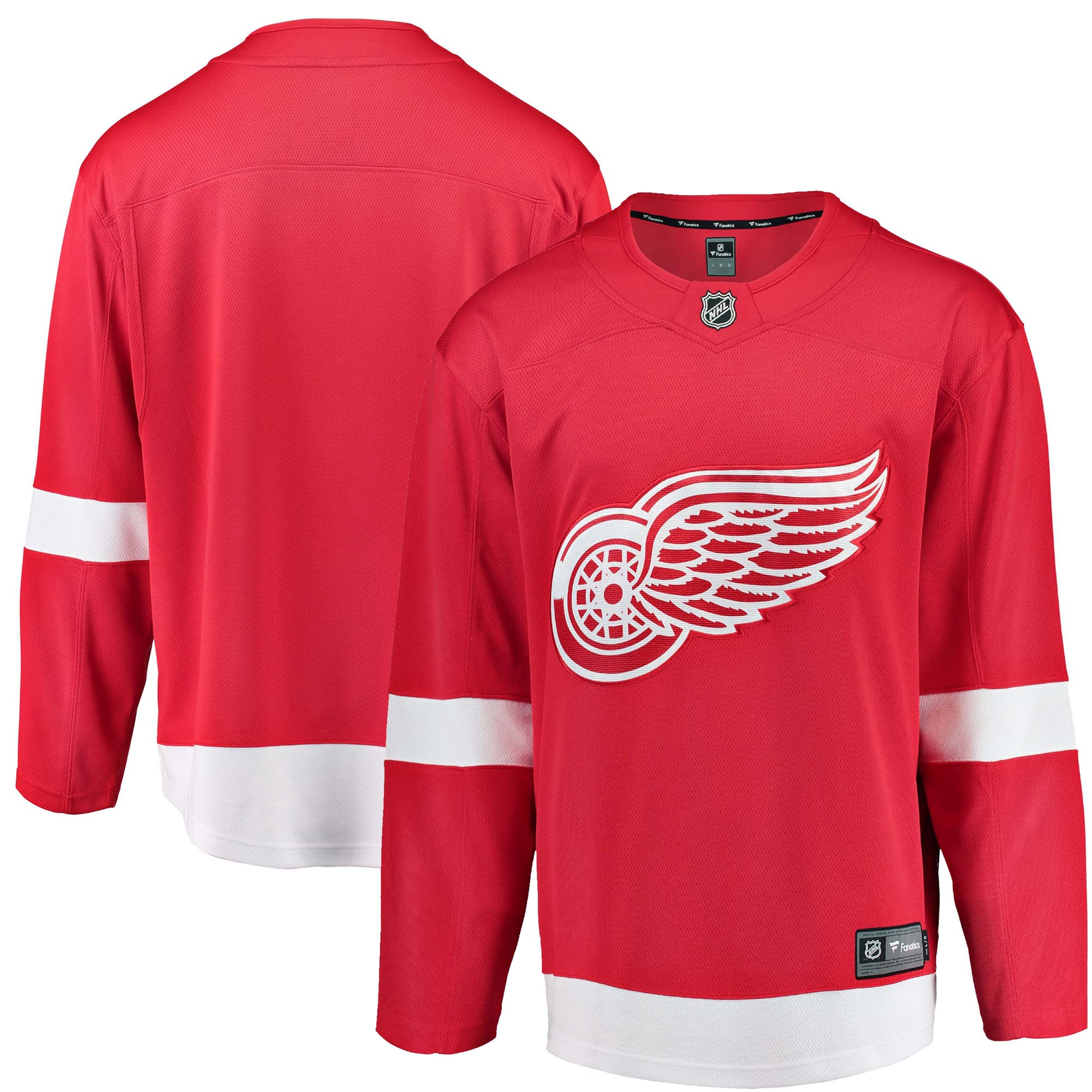 Men's Fanatics Red Detroit Red Wings Home Breakaway Jersey