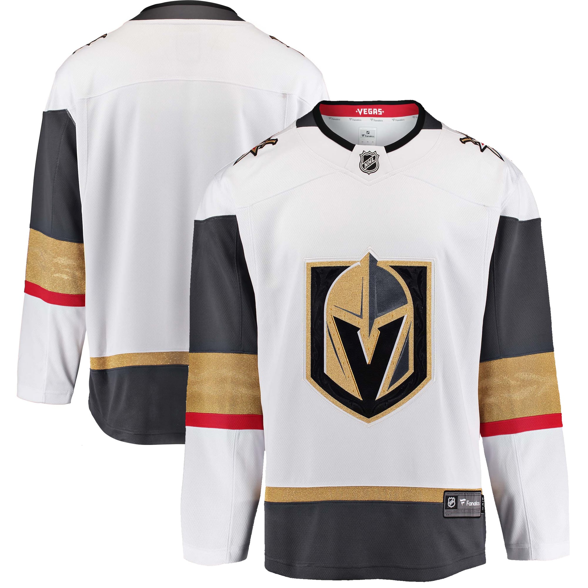 Men's Fanatics White Vegas Golden Knights Away Breakaway Jersey