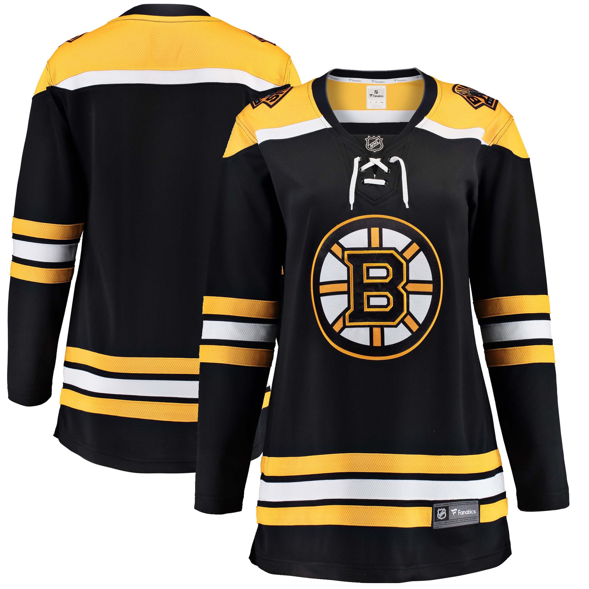 Women's Fanatics Black Boston Bruins Home Breakaway Jersey