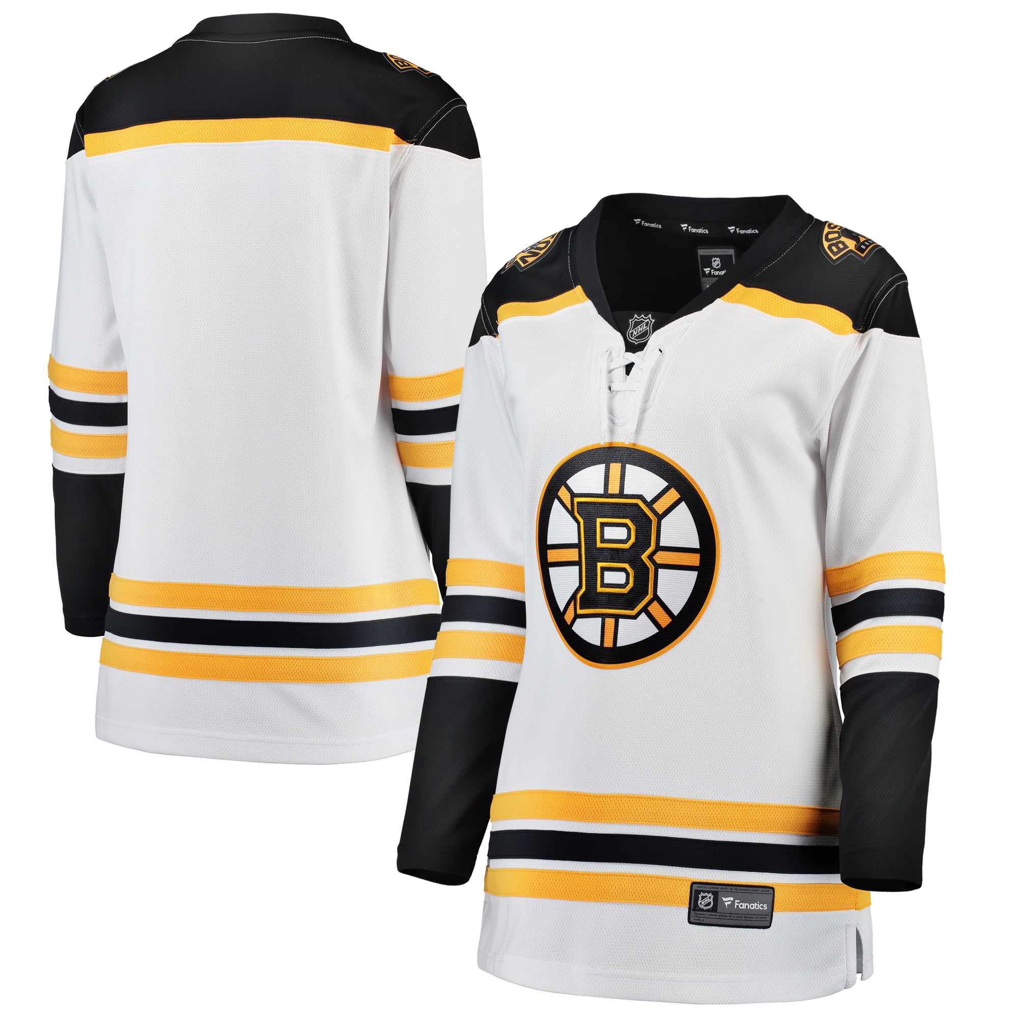 Women's Fanatics White Boston Bruins Home Breakaway Jersey