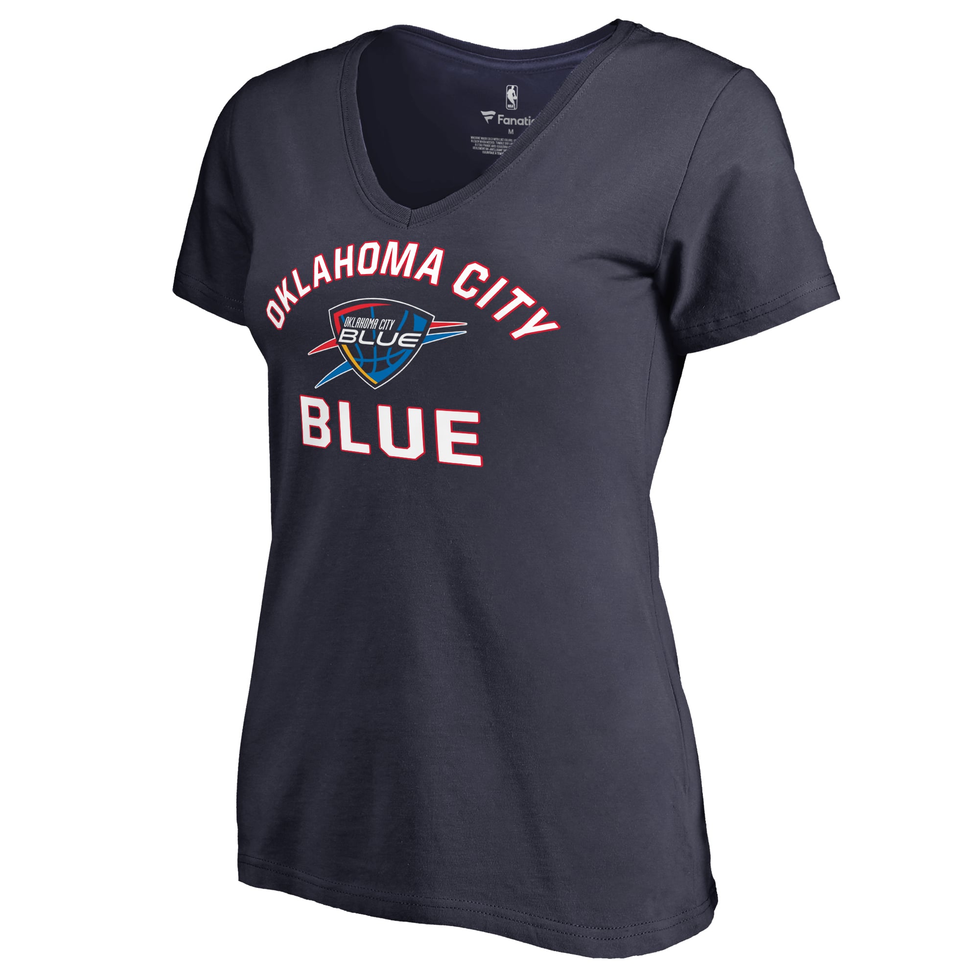 Women's Navy Oklahoma City Blue Overtime V-Neck T-Shirt