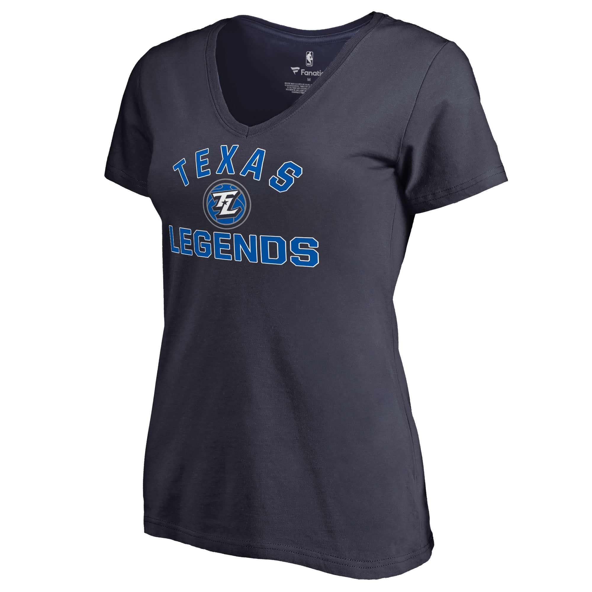 Women's Navy Texas Legends Overtime V-Neck T-Shirt