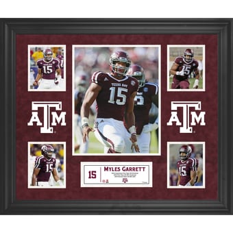 Myles Garrett Texas A&M Aggies Framed 23" x 27" 5-Photo Collage