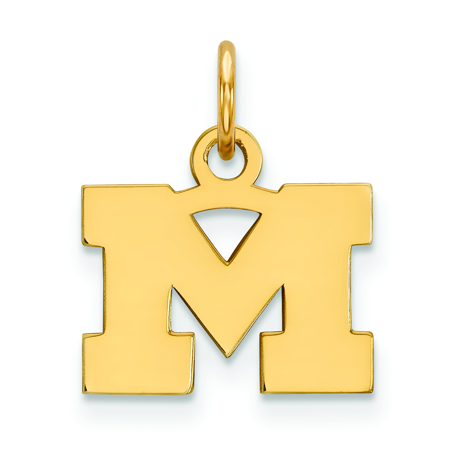 Women's Michigan Wolverines Gold Plated XS Pendant