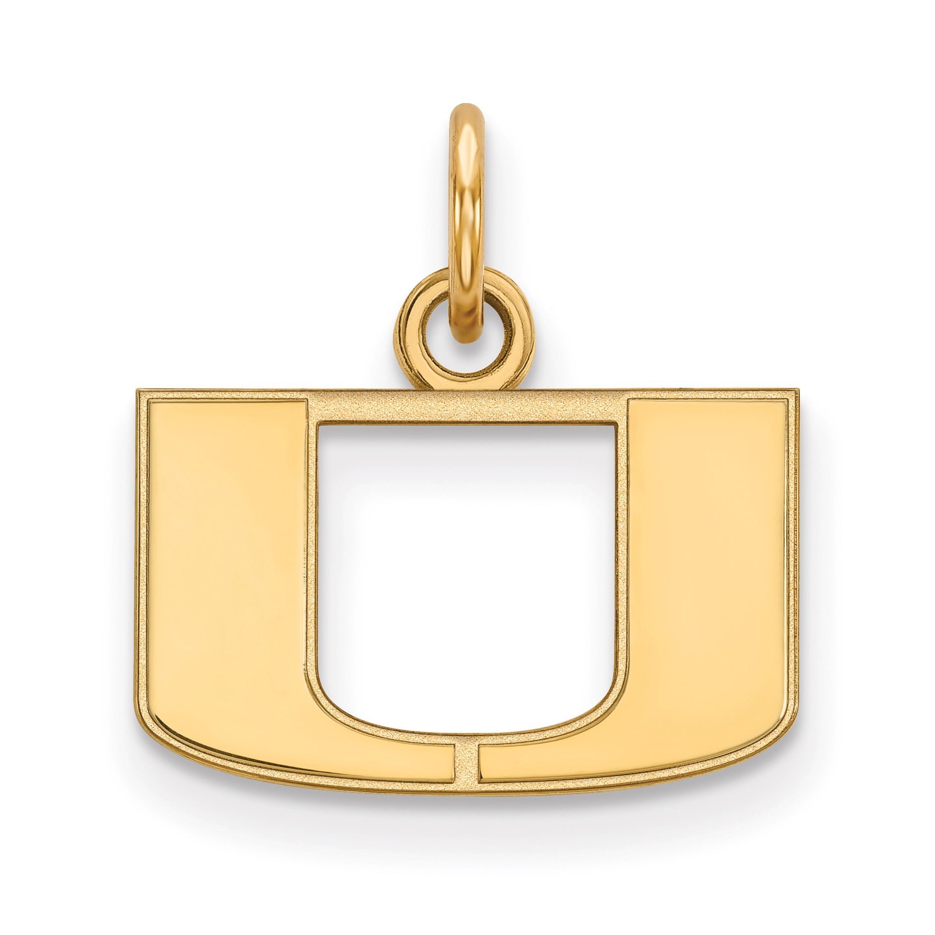 Women's Miami Hurricanes Gold Plated XS Pendant