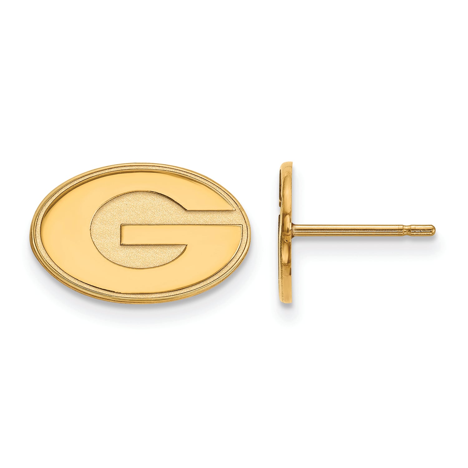 Women's Georgia Bulldogs Gold Plated XS Post Earrings