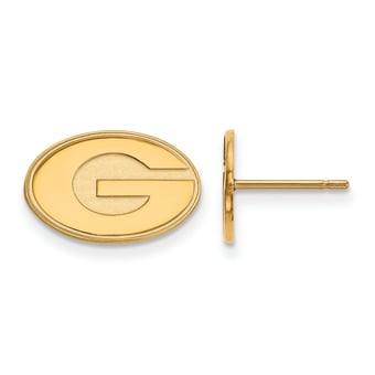 Women's Georgia Bulldogs Gold Plated XS Post Earrings